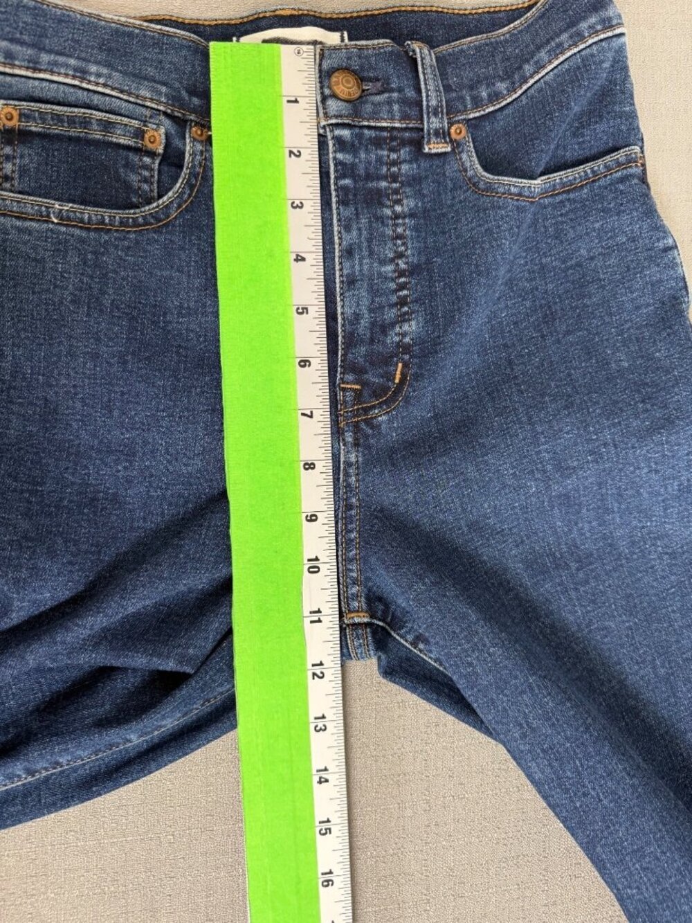 Madewell The Wide Leg Jean High Rise Denim Casual Minimalist Size 25 Dark Wash - Picture 8 of 16